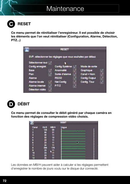 Notice pour Enregistreurs numÃ©riques DVR SEDEA