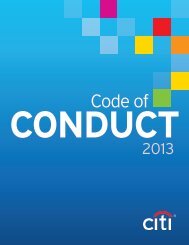 Code of Conduct - Citigroup