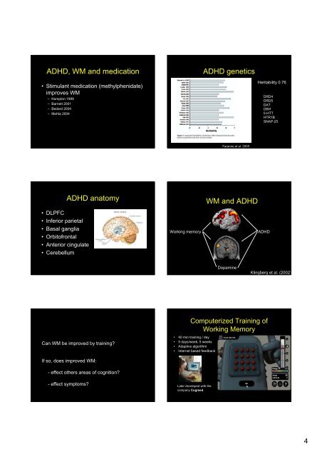 Computerized Training of Working Memory in Children with ADHD ...