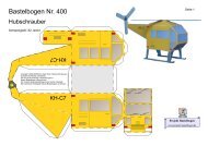 Bastelbogen Nr. 400 Hubschrauber - Projekt Bastelbogen