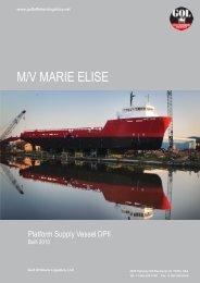 M/V MARIE ELISE - Gulf Offshore Logistics