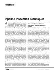 Pipeline Inspection Techniques - PetroMin Pipeliner