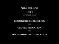 wild 5750/6750 lab 2 geometric correction georectification ...