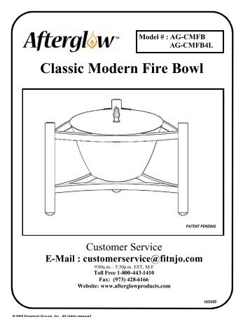 Classsic Modern Firebowl- AG-CMFB & AG-CMFB4L 10-24-05.pub