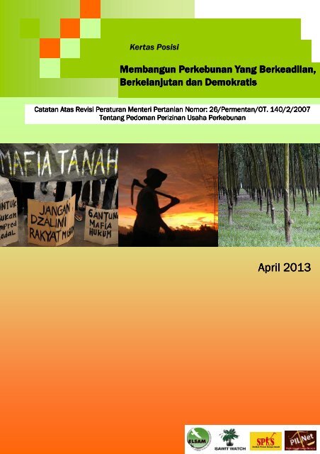 Kertas Posisi Revisi Permentan 262007 24052013 Final Pdf Elsam