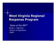 West Virginia Regional Response Program - West Virginia Division ...