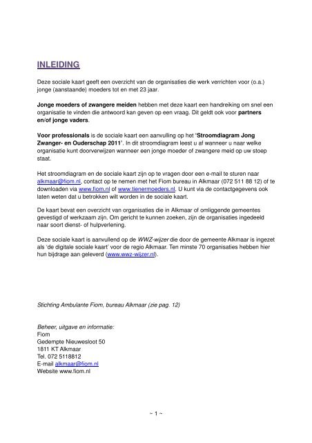 Sociale kaart Tienerzwangerschappen en jong ouderschap Alkmaar ...