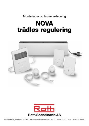 NOVA trådløs regulering Roth Scandinavia AS