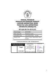 Manual Prosedur Kenaikan Pangkat - Universitas Brawijaya