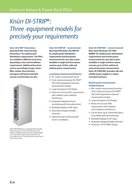 Emerson Network Power Rack PDUs