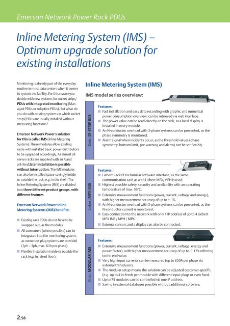 Emerson Network Power Rack PDUs