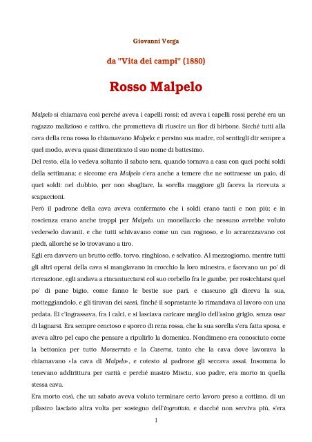 ROSSO MALPELO DA SCARICARE