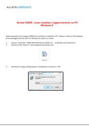 Alcatel X500E Wind - Aggiornamento a Windows 8