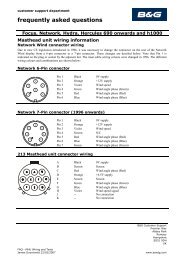 what is the correct wiring for masthead units? - B&G