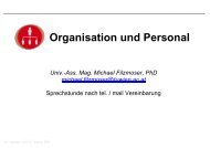 Organisation und Personal - IMW