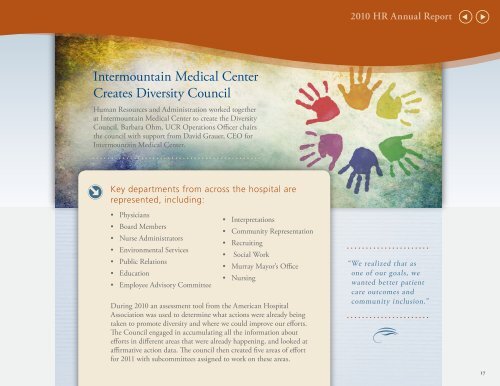 2010 HR Annual Report - Intermountain Healthcare