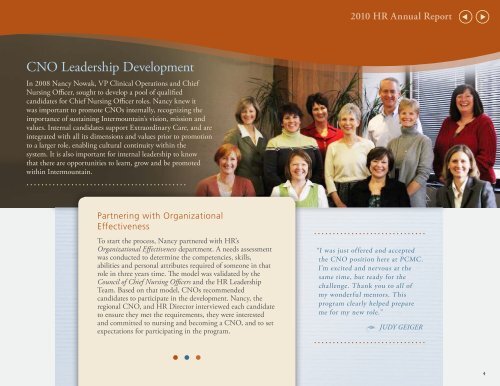 2010 HR Annual Report - Intermountain Healthcare