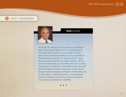 2010 HR Annual Report - Intermountain Healthcare