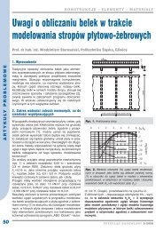 50 Uwagi o obliczaniu belek w trakcie modelowania stropÃ³w ...