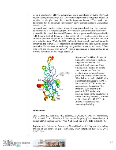 Annual Report 2011 - Center for Advanced Biotechnology and ...