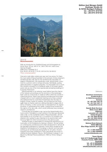 Opus 33. Neuschwanstein, e - Edition Axel Menges