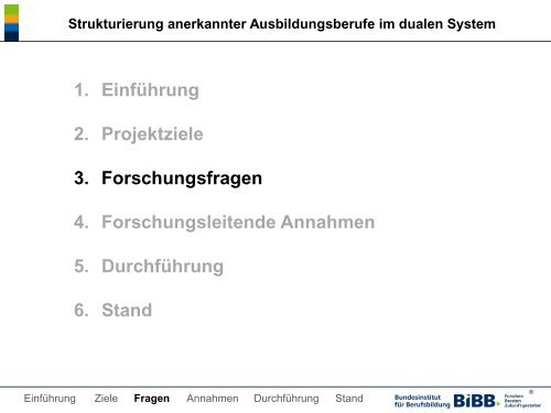 Strukturierung anerkannter Ausbildungsberufe im dualen ... - BiBB