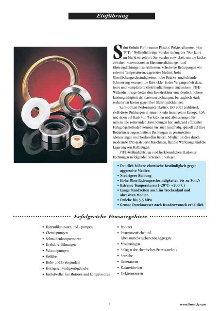 ERIKS - OmniLipâ¢ - Wellendichtringe - Oil-Seals