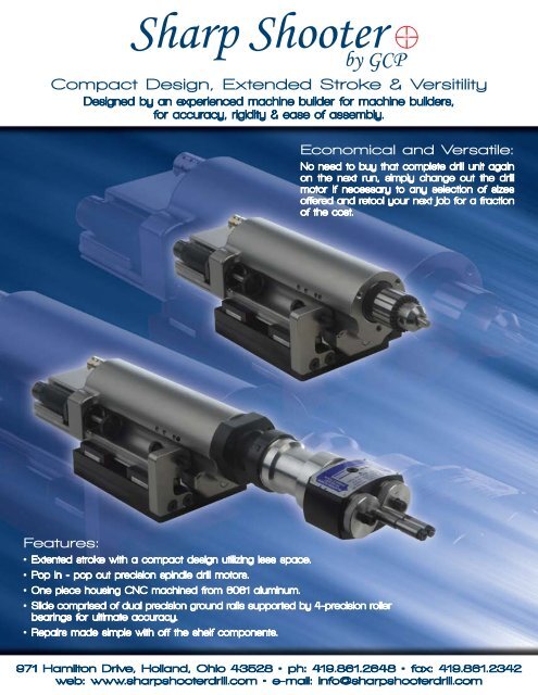 GCP Sharp Shooter Feed Drill Catalog - Pneumatic Tools Online