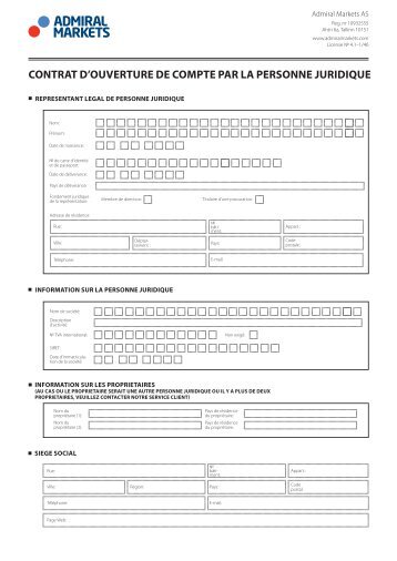 contrat d'ouverture de compte par la personne ... - Admiral Markets