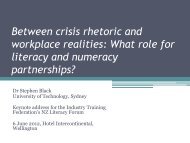 Between crisis rhetoric and workplace realities: What role for ...