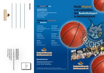 Werde Mitglied und unterstütze den Basketballsport in Bad Kreuznach!