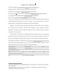 Sample Letter of Agreement - CAMFT