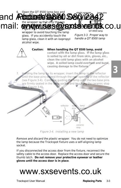 Lighting - Trackspot Manual - SXS Events