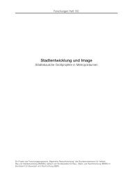 Stadtentwicklung und Image - Nationale Stadtentwicklungspolitik