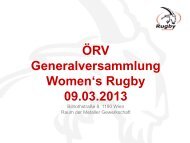 ÃRV GV WRA PrÃ¤sentation 19.02.2013.pdf - Women's Rugby, Austria
