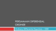 MT Persamaan Diferensial Ordiner (ODE) - istiarto