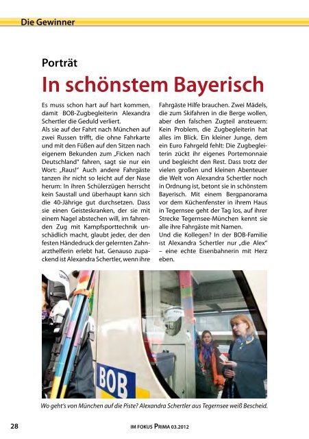 Magazin Privatbahn im Fokus April 2012 - Veolia Verkehr