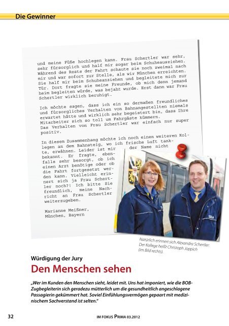 Magazin Privatbahn im Fokus April 2012 - Veolia Verkehr