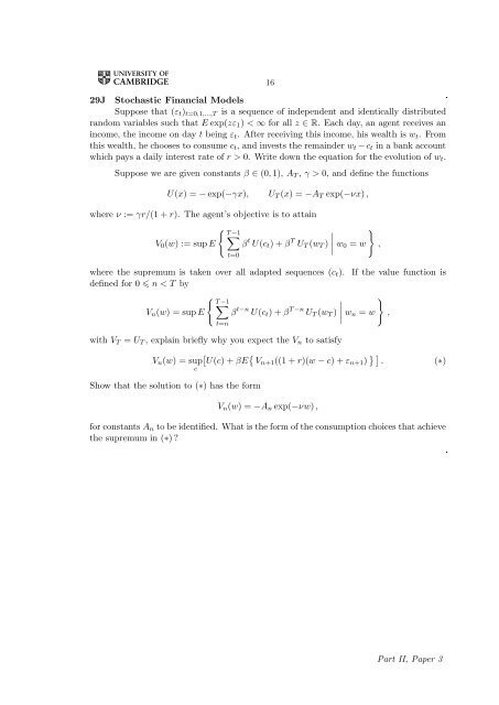 MATHEMATICAL TRIPOS Part II PAPER 3 Before you begin read ...