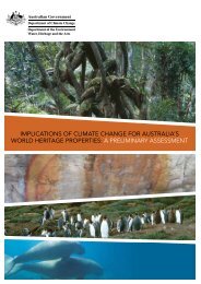 Implications of climate change for Australia's World Heritage properties