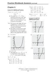 Practice Workbook Answers (continued) Chapter 6