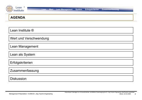 Lean Institute® Karlsruhe - DOXNET