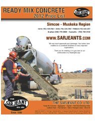 2012 Ready Mix Master List Price 2012.xlsx - The Sarjeant Co. LTD