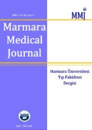 Tam Metin PDF (2358 KB) - Marmara Medical Journal