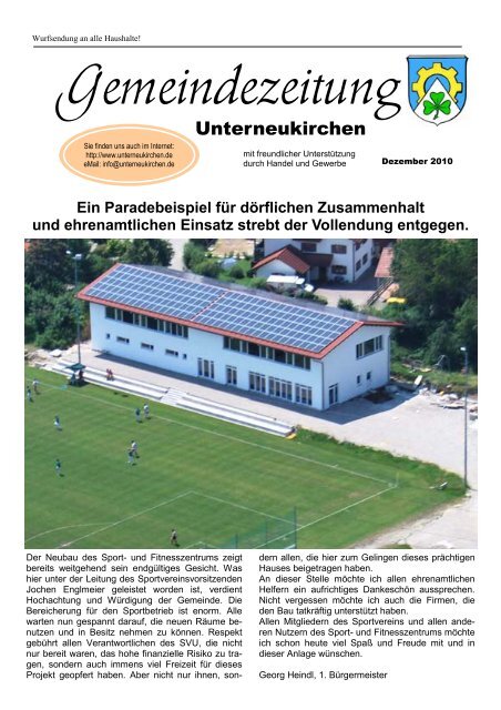 Musik Und Kulturverein Unterneukirchen Ev Gemeinde