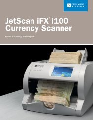 JetScan iFX i100 Currency Scanner - Cummins-Allison