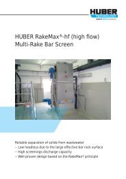 Brochure: HUBER RakeMaxÂ®-hf (high flow) Multi-Rake Bar Screen