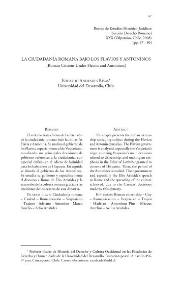 lA CiUDADAníA ROMAnA bAJO lOS FlAViOS y AnTOninOS [Roman ...