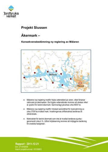 Projekt Slussen Ãkermark â - Structor