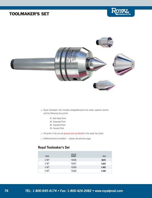 Royal Products Catalog.pdf - JW Donchin CO.